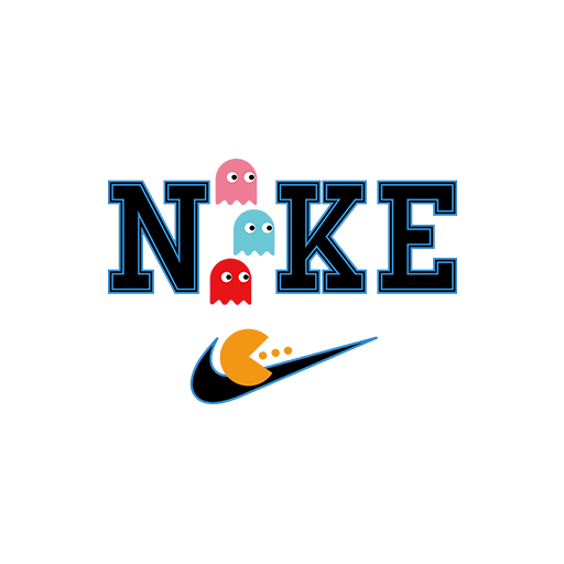 耐克表情卡通动画片图案NIKE印花素材