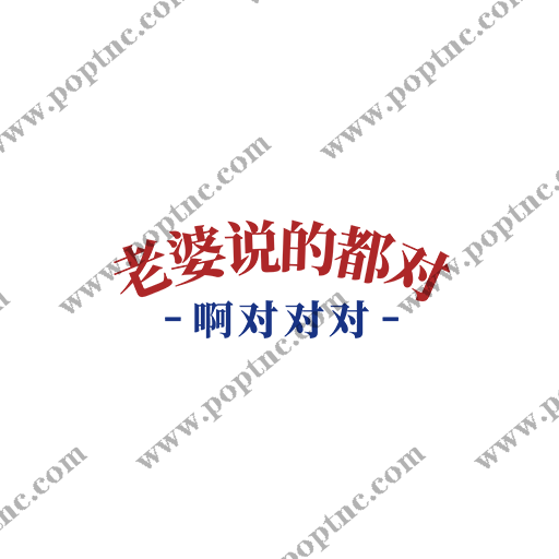 情侣装图案老婆说的都对中文字图案