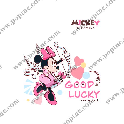 卡通动画片图案米妮印花图案卡通英文字母mickey情侣装