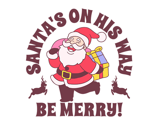 卡通圣诞老人图案手绘人物图案