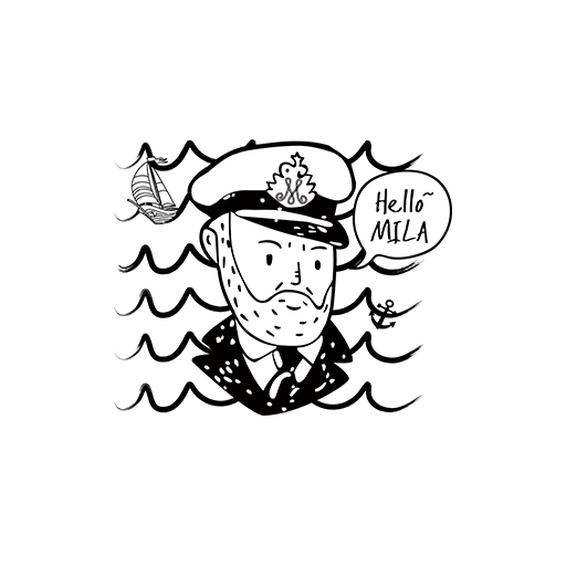 卡通人物头像卡通船长头像戴帽子人物老头头像