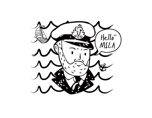 卡通人物头像卡通船长头像戴帽子人物老头头像