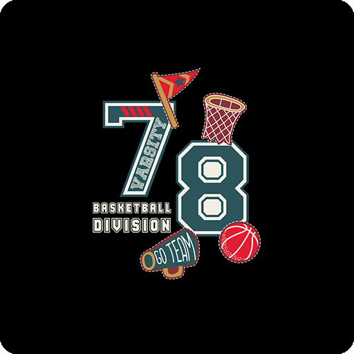 卡通数字字母图案卡通篮球图案数字78图案