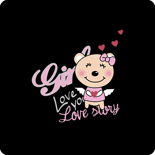 可爱卡通小熊图案手写英文字母图卡通动物