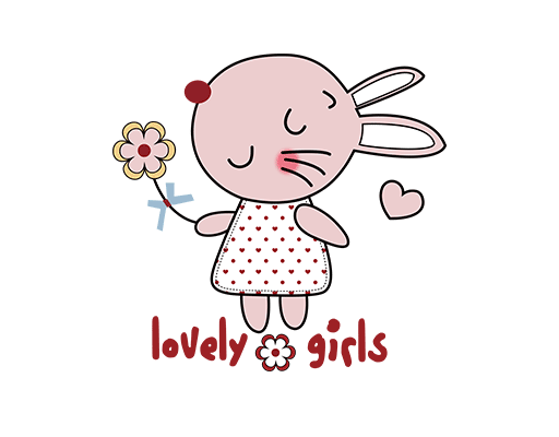 卡通兔子图案手绘兔子简笔动物图案手写英文字母图案