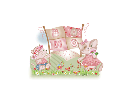 卡通老鼠图案手绘老虎卡通动物图案卡通花朵图案两种老鼠