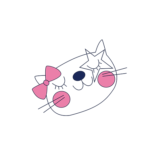 卡通猫咪头像手绘猫头像卡通动物头像