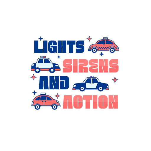 卡通汽车图案手绘吉普车图案警车图案