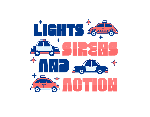 卡通汽车图案手绘吉普车图案警车图案