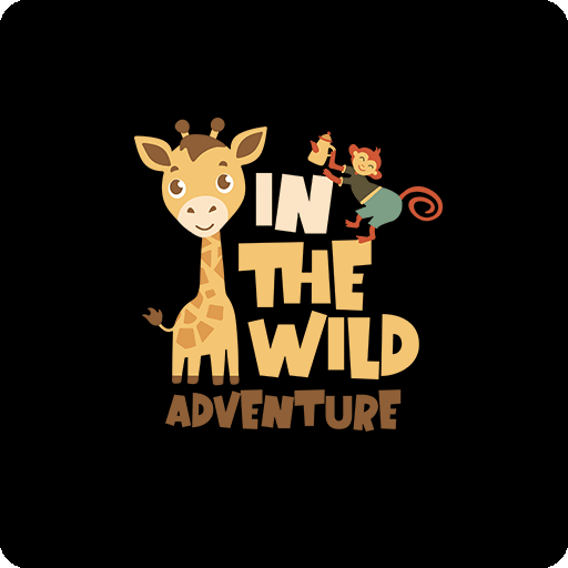 卡通动物图案卡通长颈鹿猴子图案