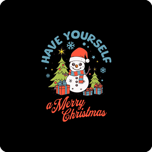 卡通雪人图案可爱卡通印花素材儿童印花图案