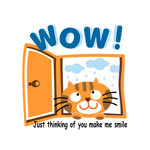 卡通猫咪图案手绘猫咪头像开窗的猫印花素材