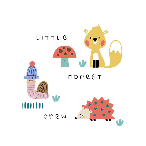 卡通动物图案手绘动物毛毛虫图案刺猬图案