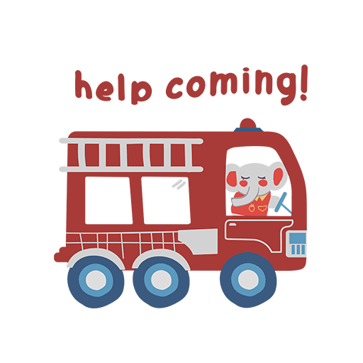 卡通汽车图案卡通英文字母图案消防车图案