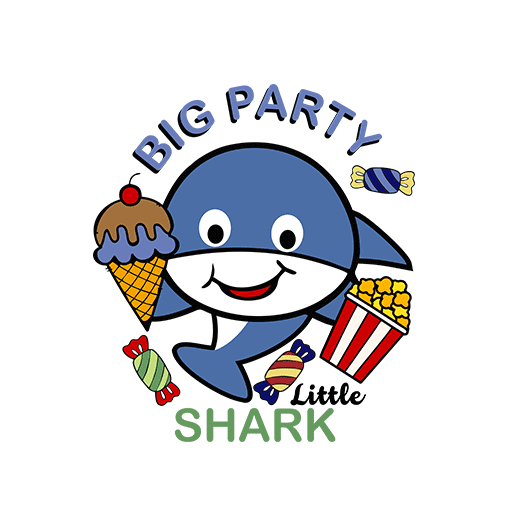 卡通鲨鱼图案手绘鲨鱼卡通动物图案儿童印花素材可爱鲨鱼