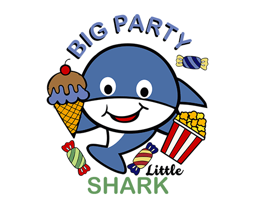 卡通鲨鱼图案手绘鲨鱼卡通动物图案儿童印花素材可爱鲨鱼