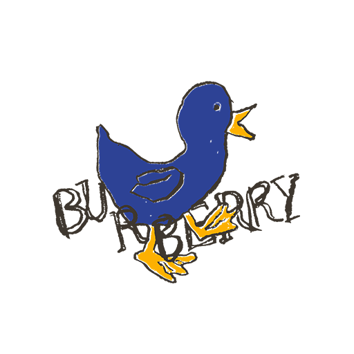 卡通小鸟图案手写英文字母手绘鸭子图案儿童印花素材