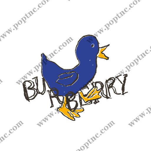 卡通小鸟图案手写英文字母手绘鸭子图案儿童印花素材