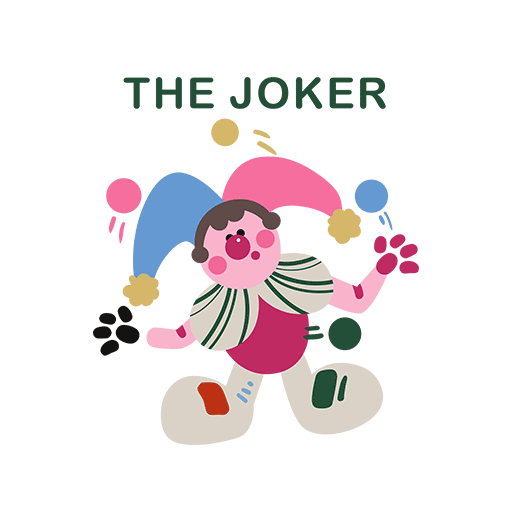 手绘卡通图案简笔卡通小丑图案杂技图案儿童