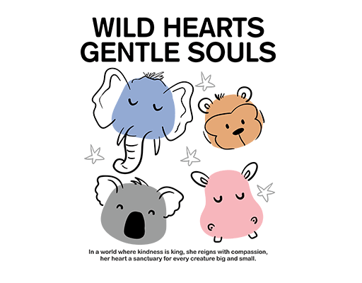 卡通动物头像手绘动物头像儿童印花素材卡通大象卡通猴子头像