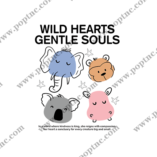 卡通动物头像手绘动物头像儿童印花素材卡通大象卡通猴子头像