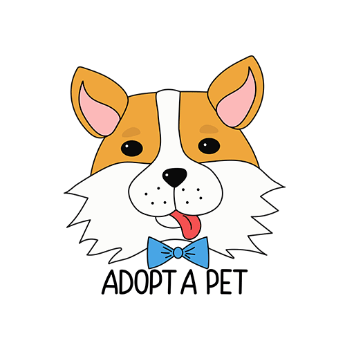 卡通小狗头像手绘小狗头像儿童印花素材