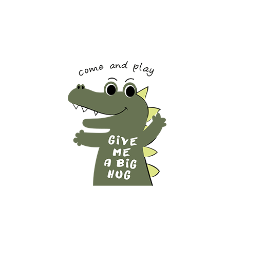 卡通恐龙图案手绘恐龙儿童印花素材卡通动物图案