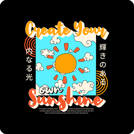 卡通英文字母图案涂鸦英文字母卡通太阳图案手写英文字母