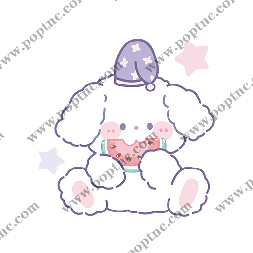 卡通兔子图案吃西瓜的兔子可爱卡通动物图案可爱小熊