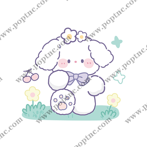 卡通兔子图案手绘兔子简笔卡通动物可爱小熊儿童印花素材