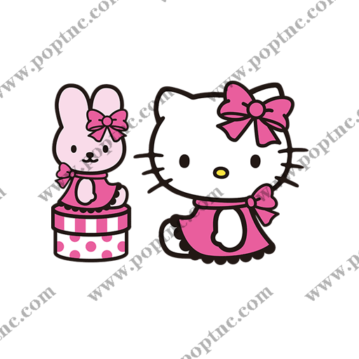 卡通HELLO KITTY图案动画片图案儿童印花素材
