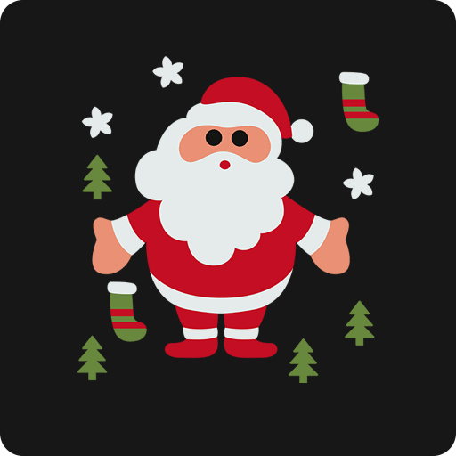 卡通圣诞老人图案卡通老头图案儿童印花素材