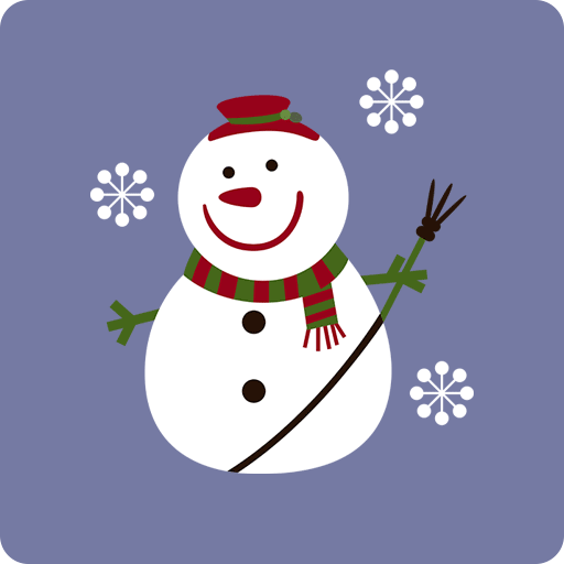 卡通雪人图案动画片图案手绘卡通儿童印花素材