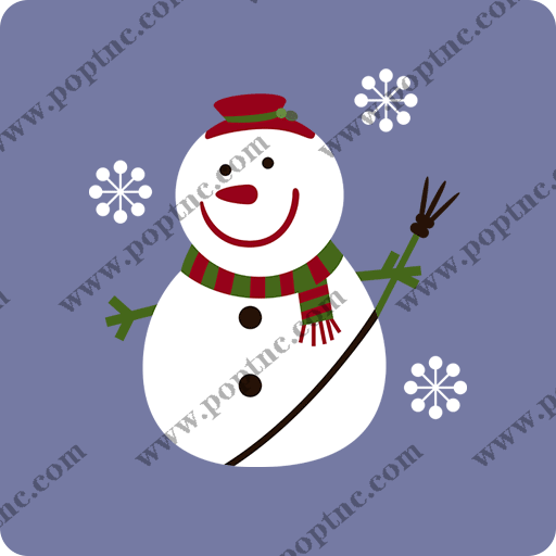 卡通雪人图案动画片图案手绘卡通儿童印花素材