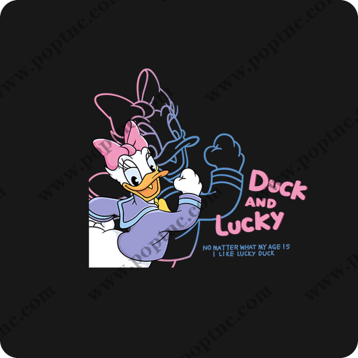 卡通鸭子头像手绘唐老鸭彩色唐老鸭卡通英文字母图案儿童印花素材