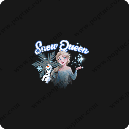 卡通女孩图案手绘女孩白雪公主图案冰雪奇缘图案儿童印花素材