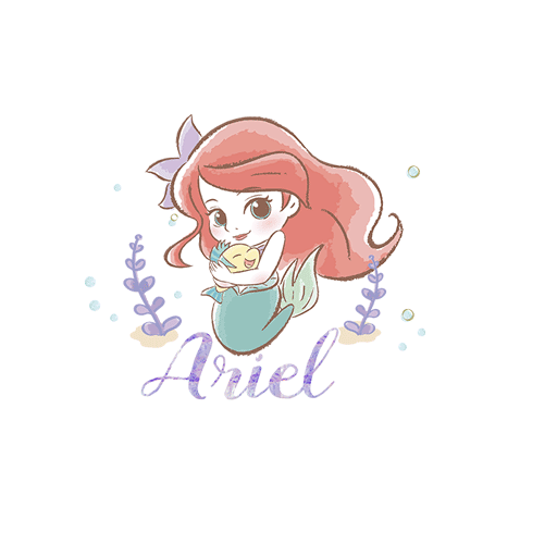 手绘卡通女孩简笔卡通人物可爱卡通美人鱼动画片图案