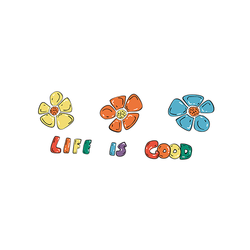 卡通花朵图案手绘花朵鲜花图案花瓣儿童印花素材