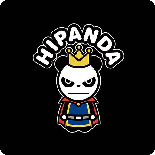 卡通熊猫头像儿童印花素材卡通动物图案