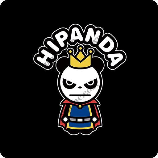 卡通熊猫头像儿童印花素材卡通动物图案