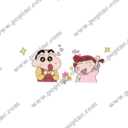 蜡笔小新图案手绘卡通人物儿童印花素材卡通动画片图案