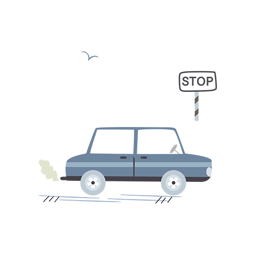 卡通汽车图案小轿车图案简笔卡通儿童印花素材