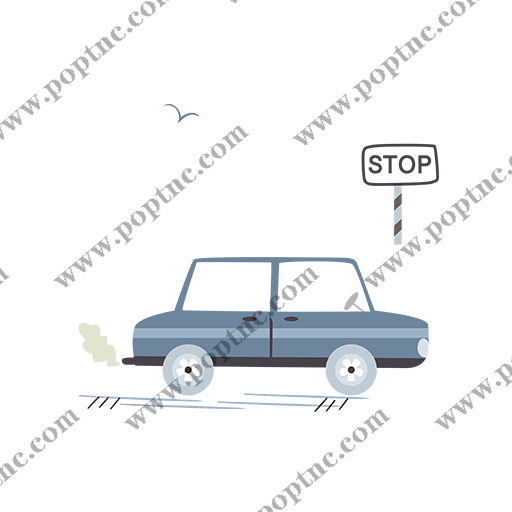 卡通汽车图案小轿车图案简笔卡通儿童印花素材