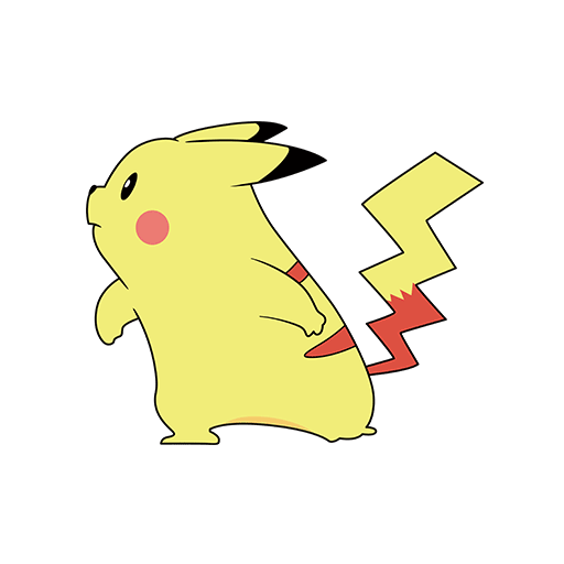 卡通皮卡丘图案手绘皮卡丘动画片图案儿童印花素材