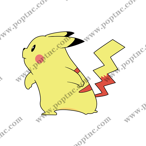 卡通皮卡丘图案手绘皮卡丘动画片图案儿童印花素材