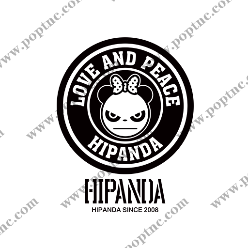 卡通熊猫头像手绘熊猫儿童印花素材卡通动物图案