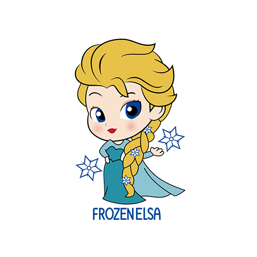 卡通女孩图案手绘女孩动画片女孩白雪公主图案