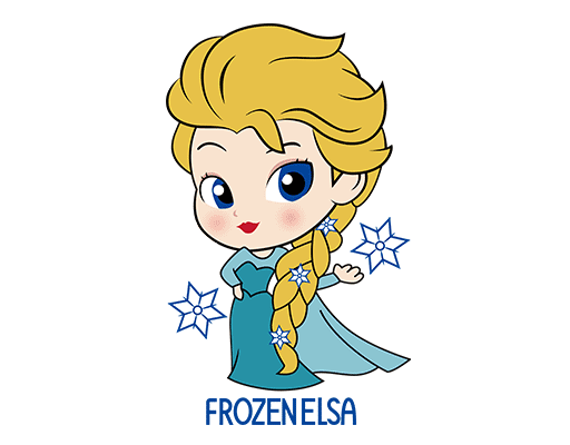 卡通女孩图案手绘女孩动画片女孩白雪公主图案