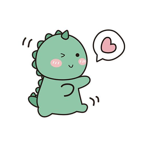 卡通恐龙图案手绘恐龙卡通动物图案儿童印花素材可爱恐龙