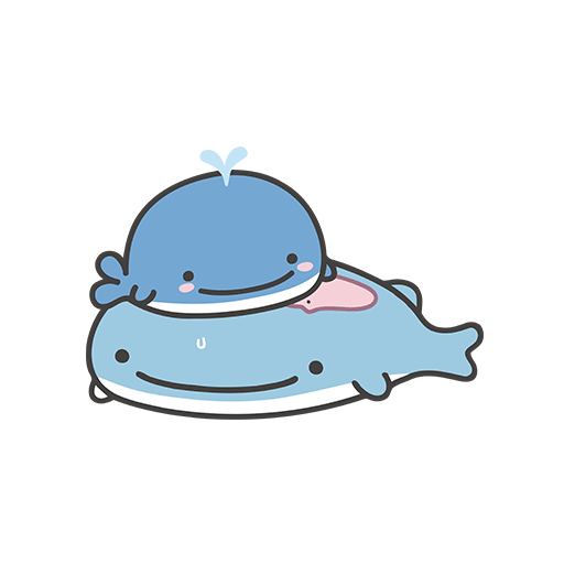 卡通海豚图案手绘海豚线条图案儿童印花素材卡的动物